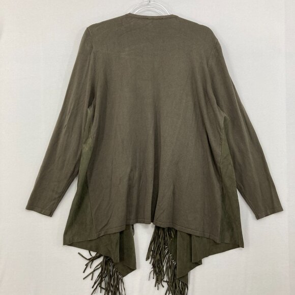 BCBGMAXAZRIA Olive Fringe Jacket - Picture 8 of 9